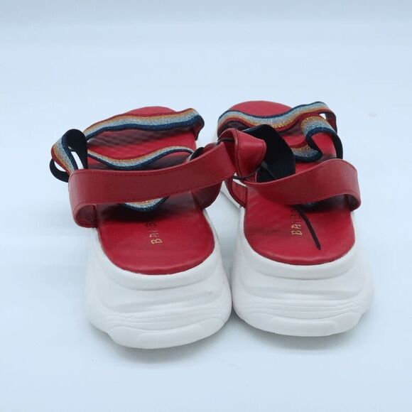 Bamboo‎ Women's Metallic Platform Strap Sandals - Size 10 - Picture 5 of 8